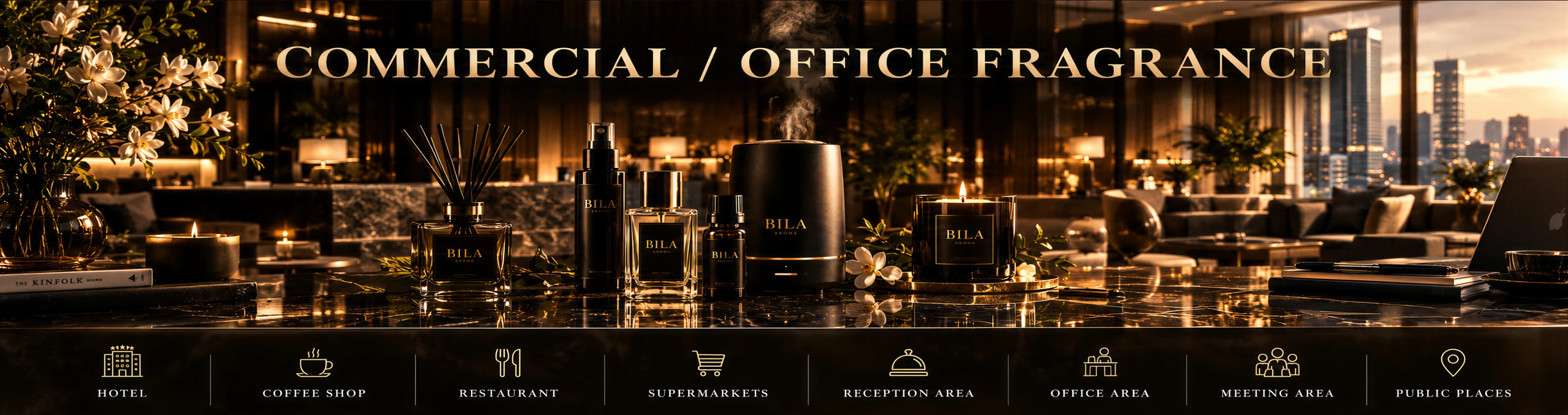 Create a welcoming atmosphere in offices and commercial spaces.