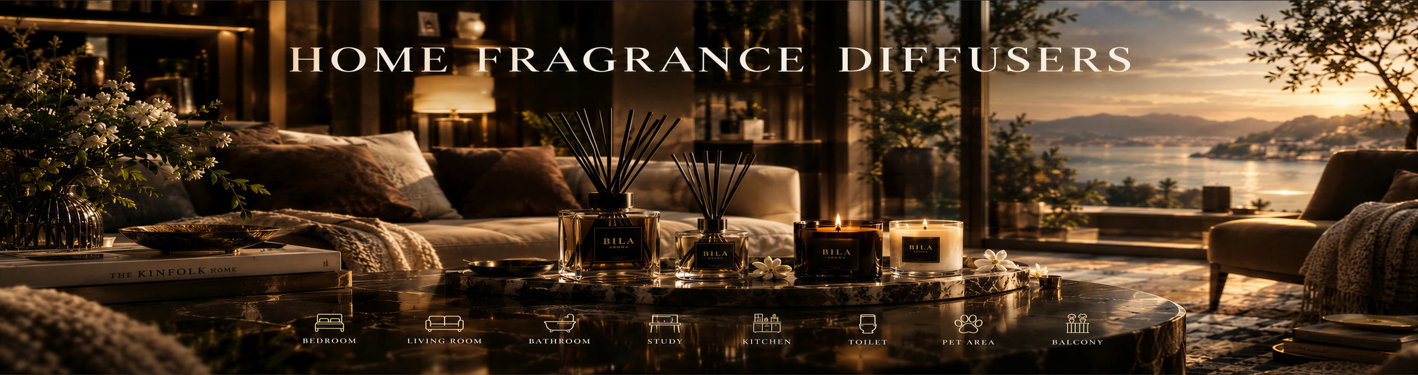 Bring warmth and calm to your home with our home fragrance diffusers.